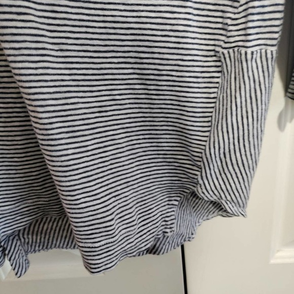 Adrienne Vittadini blue stripe blouse 2X - Picture 3 of 5